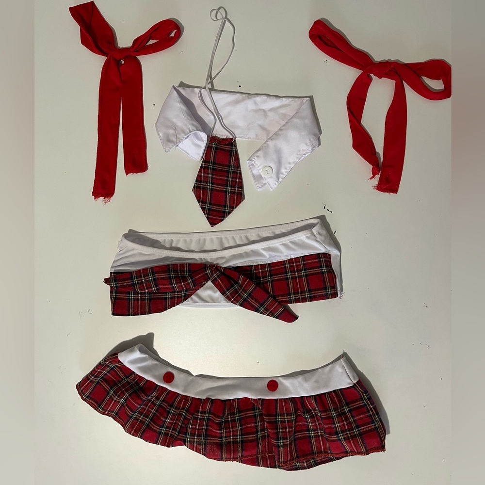 Skimpy school girl costume!